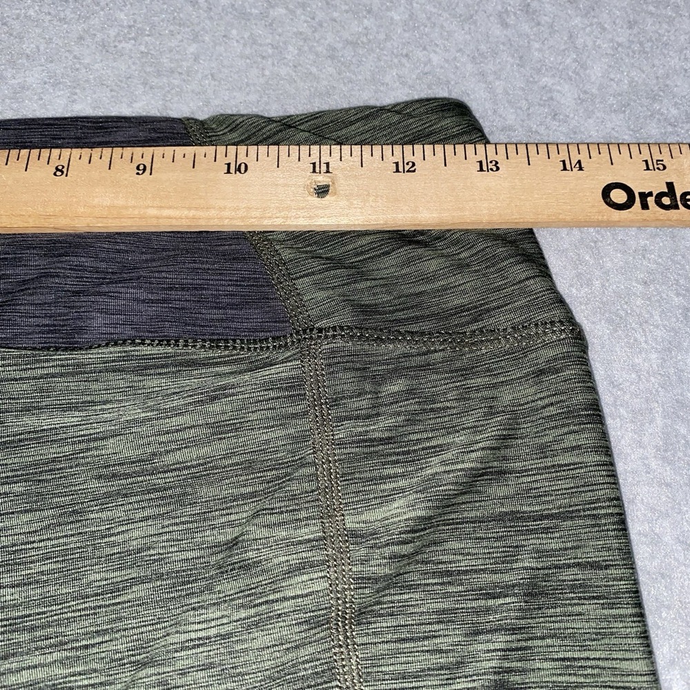 prAna Leggings Women's Small Green Black Colorblock Stretch Active Yoga Pants - Picture 13 of 14
